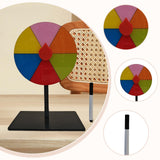 Maxbell Table Prize Turntable Tabletop Fortune Wheel for Pub Teaching Activity Props 6 Grids