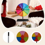 Maxbell Table Prize Turntable Tabletop Fortune Wheel for Pub Teaching Activity Props 6 Grids