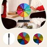 Maxbell Table Prize Turntable Tabletop Fortune Wheel for Pub Teaching Activity Props 8 Grids