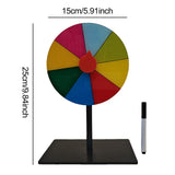 Maxbell Table Prize Turntable Tabletop Fortune Wheel for Pub Teaching Activity Props 8 Grids