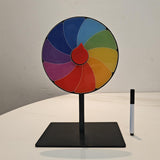 Maxbell Table Prize Turntable Tabletop Fortune Wheel for Pub Teaching Activity Props 10 Grids