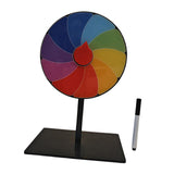 Maxbell Table Prize Turntable Tabletop Fortune Wheel for Pub Teaching Activity Props 10 Grids