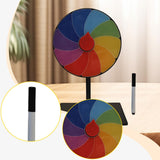 Maxbell Table Prize Turntable Tabletop Fortune Wheel for Pub Teaching Activity Props 10 Grids