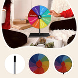 Maxbell Table Prize Turntable Tabletop Fortune Wheel for Pub Teaching Activity Props 10 Grids