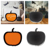Maxbell Pumpkin Shaped Letter Board Felt Message Bulletin Board for Party Home Decor orange