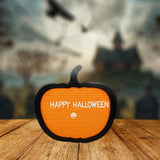Maxbell Pumpkin Shaped Letter Board Felt Message Bulletin Board for Party Home Decor orange