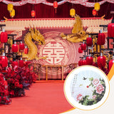 Maxbell Chinese Oiled Paper Umbrella Oriental Parasol for Holiday Stage Show Wedding Style A