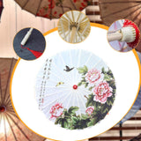 Maxbell Chinese Oiled Paper Umbrella Oriental Parasol for Holiday Stage Show Wedding Style A
