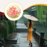 Maxbell Chinese Oiled Paper Umbrella Oriental Parasol for Holiday Stage Show Wedding Style B