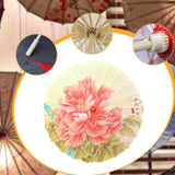 Maxbell Chinese Oiled Paper Umbrella Oriental Parasol for Holiday Stage Show Wedding Style B