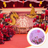 Maxbell Chinese Oiled Paper Umbrella Oriental Parasol for Holiday Stage Show Wedding Style C