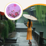 Maxbell Chinese Oiled Paper Umbrella Oriental Parasol for Holiday Stage Show Wedding Style C