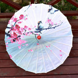 Maxbell Chinese Oiled Paper Umbrella Oriental Parasol for Holiday Stage Show Wedding Style D