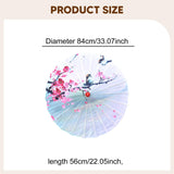 Maxbell Chinese Oiled Paper Umbrella Oriental Parasol for Holiday Stage Show Wedding Style D