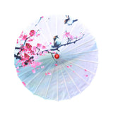 Maxbell Chinese Oiled Paper Umbrella Oriental Parasol for Holiday Stage Show Wedding Style D