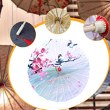 Maxbell Chinese Oiled Paper Umbrella Oriental Parasol for Holiday Stage Show Wedding Style D