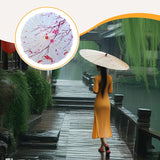 Maxbell Chinese Oiled Paper Umbrella Oriental Parasol for Holiday Stage Show Wedding Style E