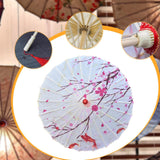 Maxbell Chinese Oiled Paper Umbrella Oriental Parasol for Holiday Stage Show Wedding Style E