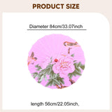 Maxbell Chinese Oiled Paper Umbrella Oriental Parasol for Holiday Stage Show Wedding Style F