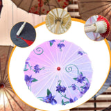 Maxbell Chinese Oiled Paper Umbrella Oriental Parasol for Holiday Stage Show Wedding Style G