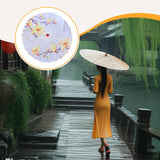 Maxbell Chinese Oiled Paper Umbrella Oriental Parasol for Holiday Stage Show Wedding Style H