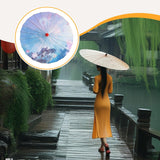 Maxbell Chinese Oiled Paper Umbrella Oriental Parasol for Holiday Stage Show Wedding Style I