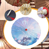 Maxbell Chinese Oiled Paper Umbrella Oriental Parasol for Holiday Stage Show Wedding Style I