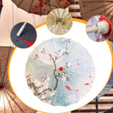 Maxbell Chinese Oiled Paper Umbrella Oriental Parasol for Holiday Stage Show Wedding Style J