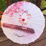 Maxbell Chinese Oiled Paper Umbrella Oriental Parasol for Holiday Stage Show Wedding Style K