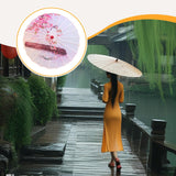 Maxbell Chinese Oiled Paper Umbrella Oriental Parasol for Holiday Stage Show Wedding Style K