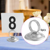 Maxbell 6Pcs Table Number Holders Stainless Steel for Centerpieces Reception Picture