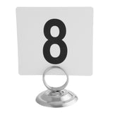 Maxbell 6Pcs Table Number Holders Stainless Steel for Centerpieces Reception Picture