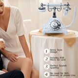 Maxbell Audio Guest Book Wedding Phone Decoration for Confessions Gathering Birthday White