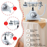 Maxbell Audio Guest Book Wedding Phone Decoration for Confessions Gathering Birthday White