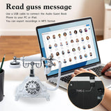 Maxbell Audio Guest Book Phone Ornament for Engagement Birthday Celebration Proposal White