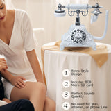 Maxbell Audio Guest Book Phone Ornament for Engagement Birthday Celebration Proposal White