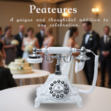 Maxbell Audio Guest Book Phone Ornament for Engagement Birthday Celebration Proposal White