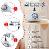 Maxbell Audio Guest Book Phone Ornament for Engagement Birthday Celebration Proposal White