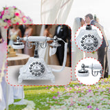 Maxbell Audio Guest Book Phone Ornament for Engagement Birthday Celebration Proposal White