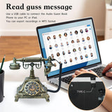 Maxbell Audio Guest Book Phone Ornament for Engagement Birthday Celebration Proposal Silver