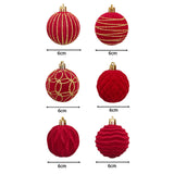 Maxbell 12Pcs Christmas Ball Ornaments Xmas Decor for Holiday Anniversary Engagement