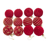 Maxbell 12Pcs Christmas Ball Ornaments Xmas Decor for Holiday Anniversary Engagement