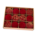 Maxbell 12Pcs Christmas Ball Ornaments Xmas Decor for Holiday Anniversary Engagement