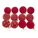 Maxbell 12Pcs Christmas Ball Ornaments Xmas Decor for Holiday Anniversary Engagement
