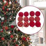 Maxbell 12Pcs Christmas Ball Ornaments Xmas Decor for Holiday Anniversary Engagement