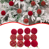 Maxbell 12Pcs Christmas Ball Ornaments Xmas Decor for Holiday Anniversary Engagement