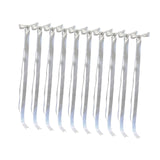 Maxbell 10x Satin Wedding Chair Bows Elegant with Ties for Background Banquet Events