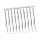 Maxbell 10x Satin Wedding Chair Bows Elegant with Ties for Background Banquet Events