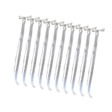 Maxbell 10x Satin Wedding Chair Bows Elegant with Ties for Background Banquet Events