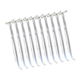 Maxbell 10x Satin Wedding Chair Bows Elegant with Ties for Background Banquet Events